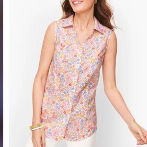 PERFECT SHIRT SLEEVELESS FLORAL GARDEN